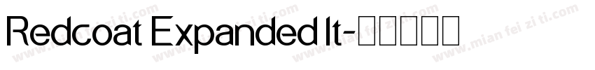 Redcoat Expanded It字体转换